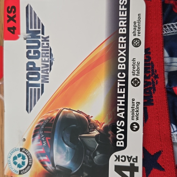 Top Gun Boys Athletic Boxer Briefs Underwear Sixe 4 XS 4Pack - Picture 2 of 6